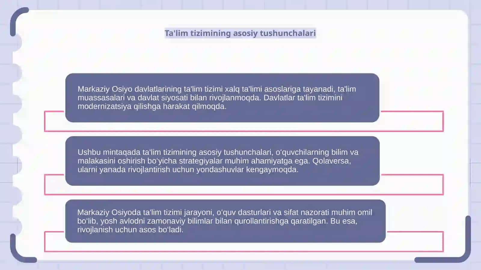 Markaziy Osiyo davlatlari taʼlim tizimi 4