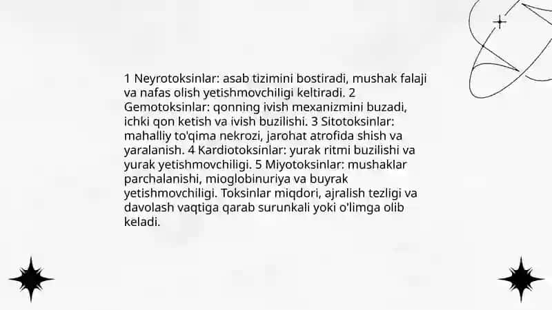 Zaharlik hayvonlar 4