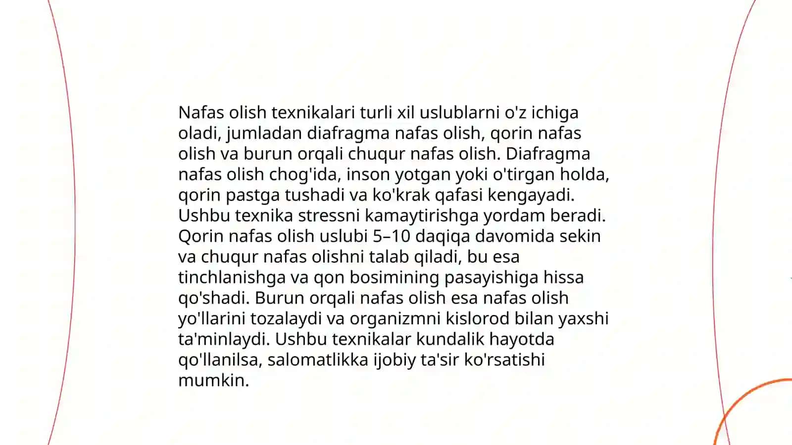 Nafasni idora etilishi 4