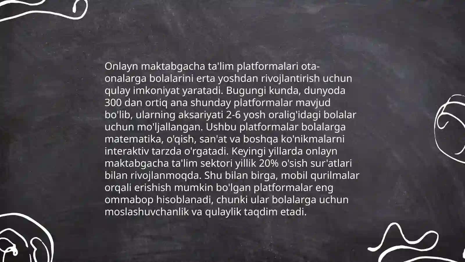 Maktabgacha ta'limga oid Internet yangiliklari 4