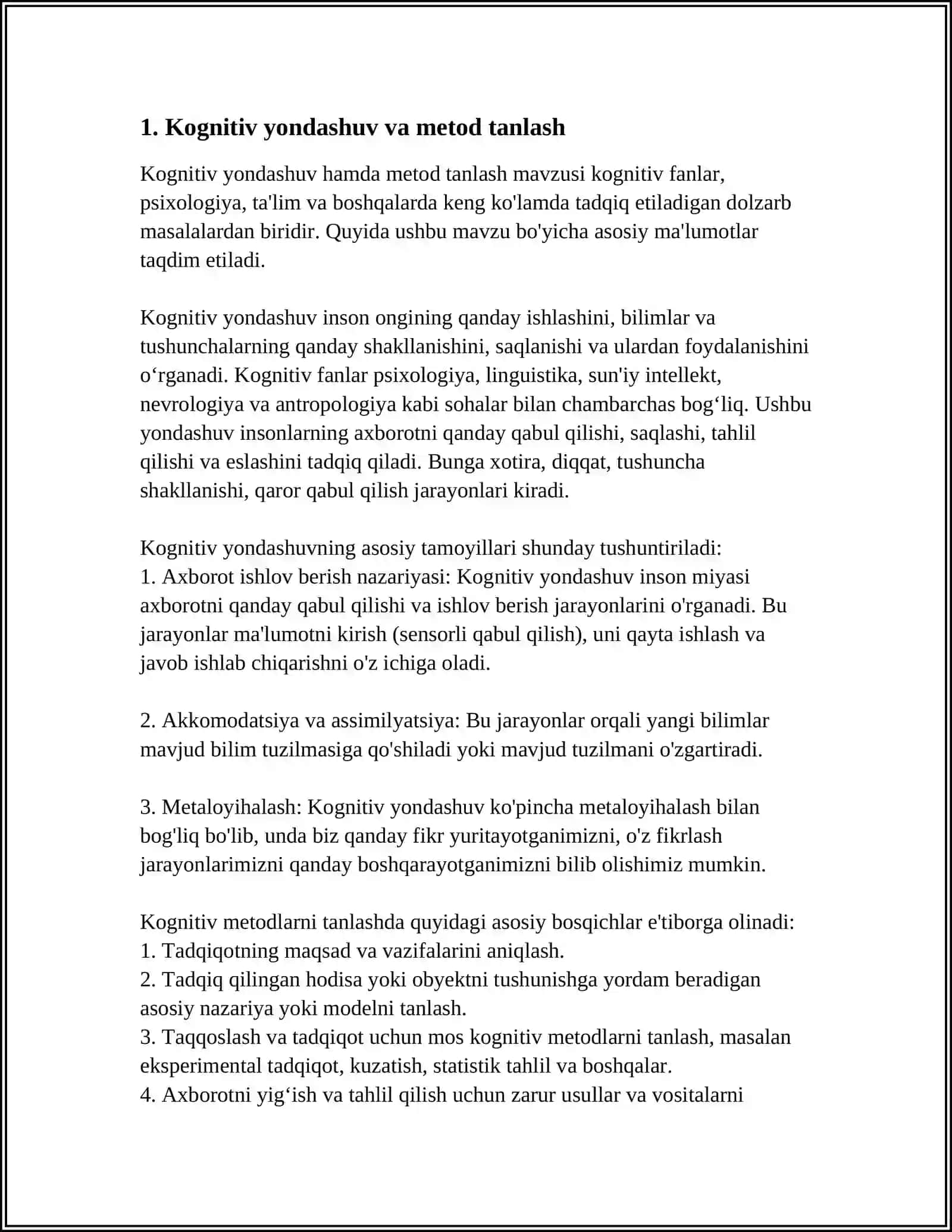 OʻQITISH USLUBLARINI TANLASHDA PSIXOLOGIK YONDASHUVLAR 4
