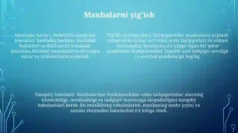 Tadqiqot Matnini Yaratish 4