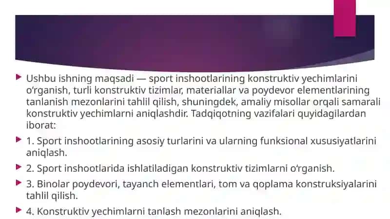 Sport inshooti binolarining konstruktiv yechimlari 4