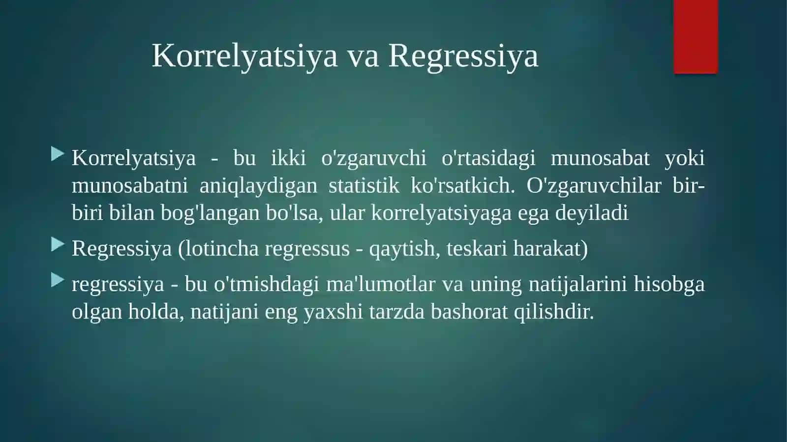 Ma’lumotlarning intellektual tahlili 4