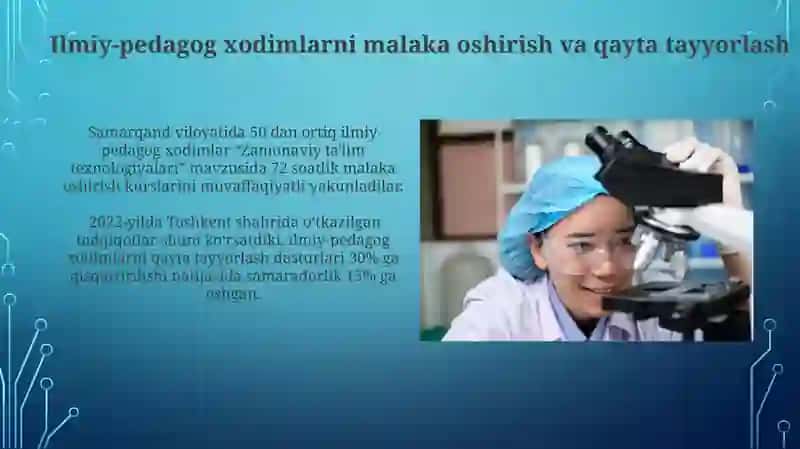 Ilmiy-Pedagogik Kadrlar Malakasini Oshirish 4