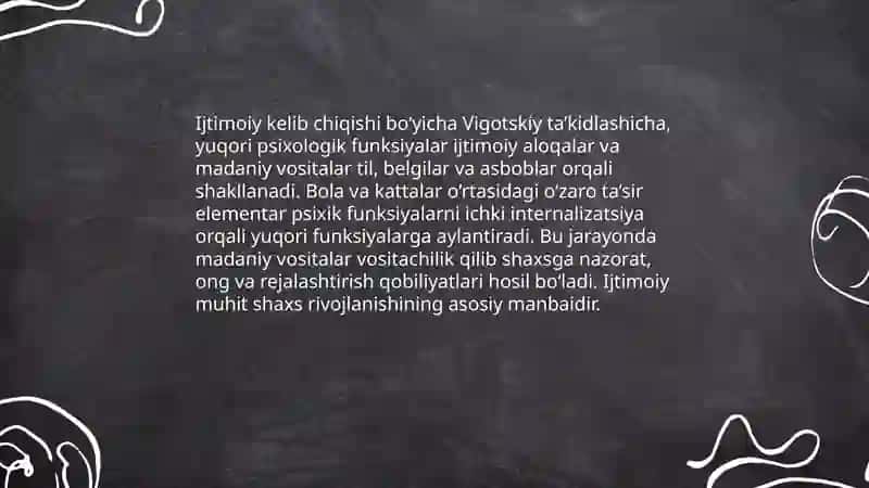 L. S. Vigotskiyning Tarixiy madaniy konsepsiyasi 4