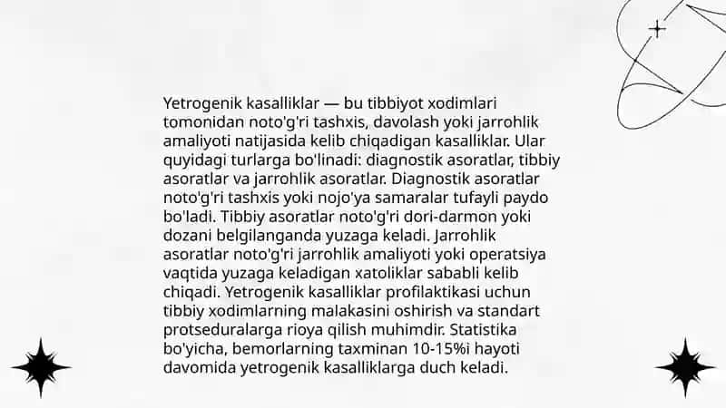 Xozirgi zamon tibbiyotida yetrogeniya muammolari 4