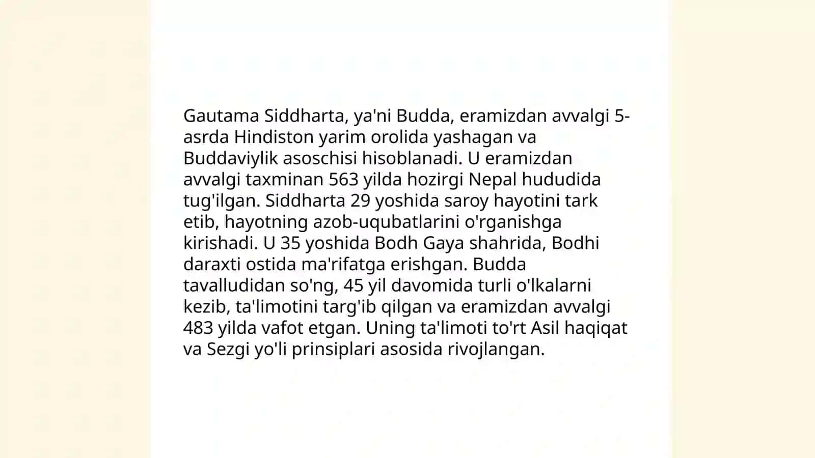 Buddaviylik dinining paydo bo‘lish tarixi, asosiy ta'limotlari, oqimlari va manbalari 4