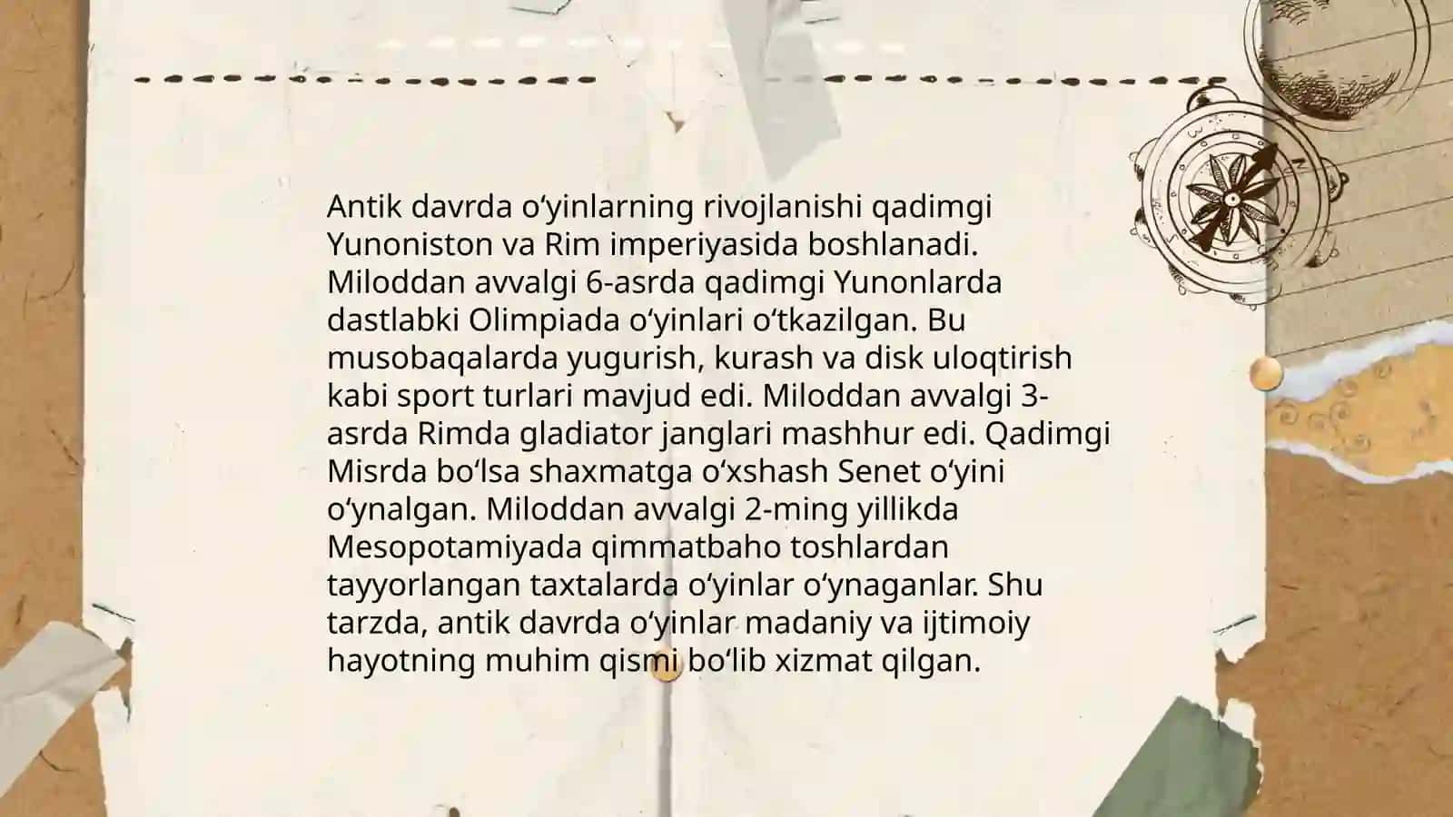 Miloddan avvalgi oʻyinlar tarixi 4