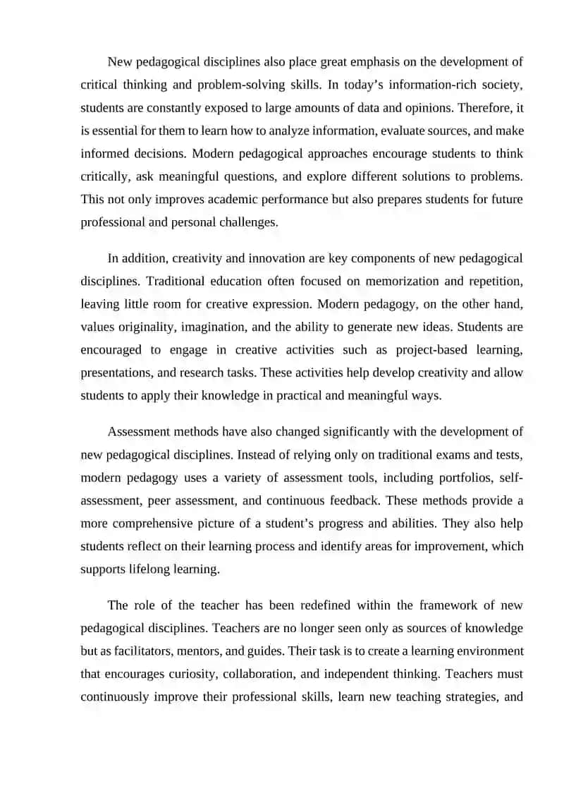 “New Pedagogical Disciplines and the Use of Information Technologies in the Teaching Process (Based on 9th Grade Experience)” 4