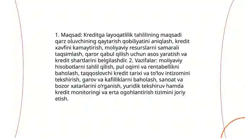Kreditga layoqatlilik tahlili 4