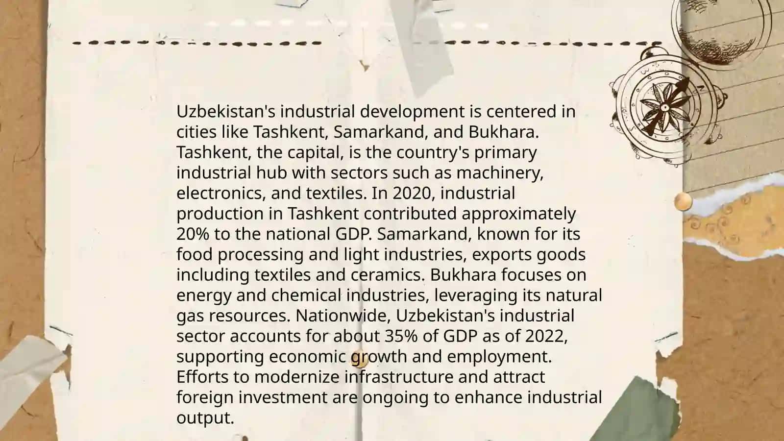 The role of cities in the development of the economy of Uzbekistan 4
