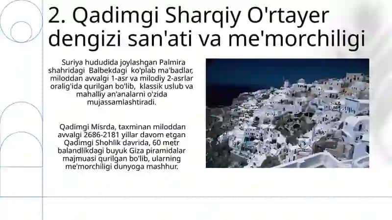 Qadimgi Sharqiy O'rta yer dengizi madaniyatlari 4