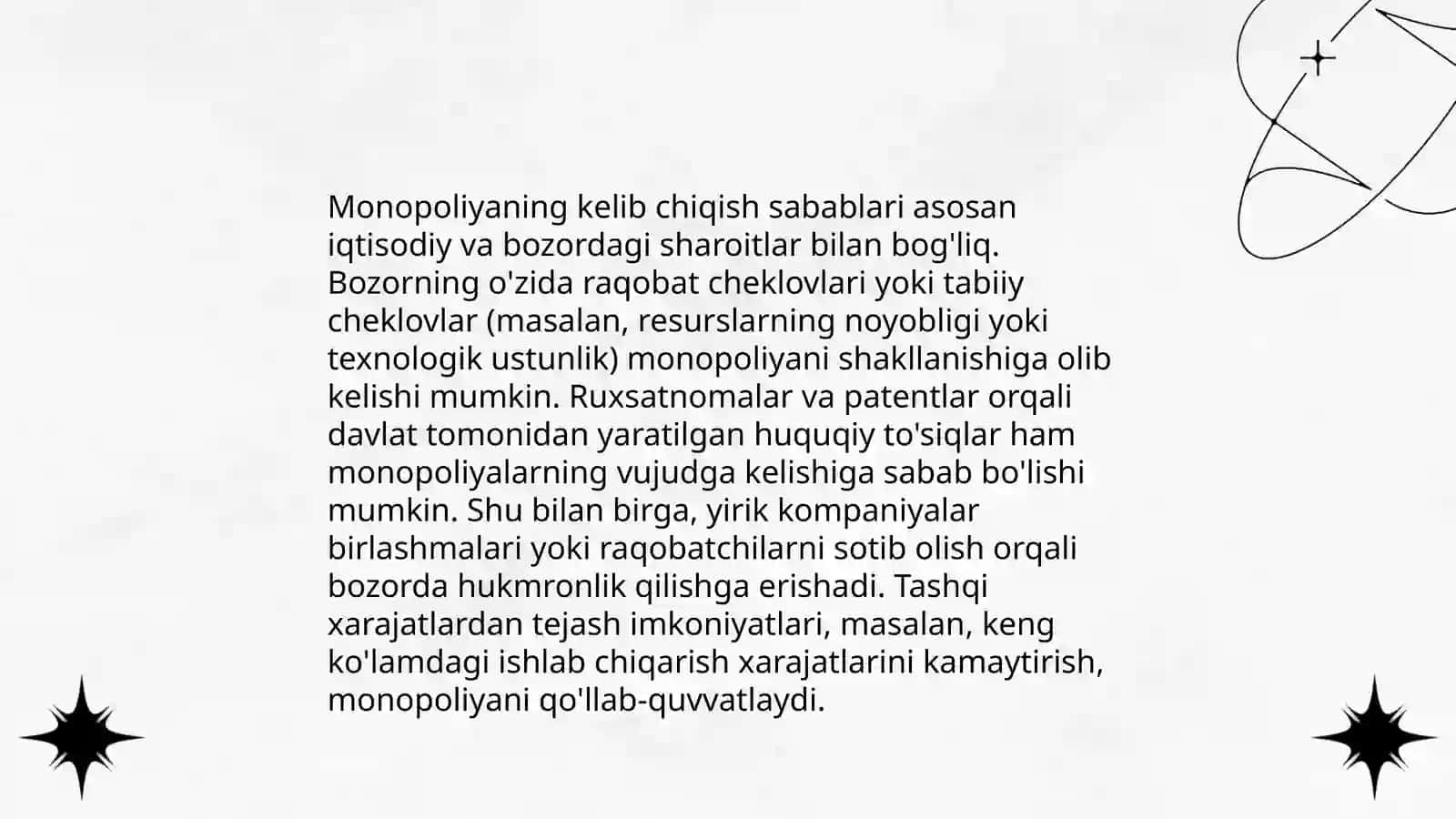 Monopoliyaning iqtisodiy tushunchasi 4