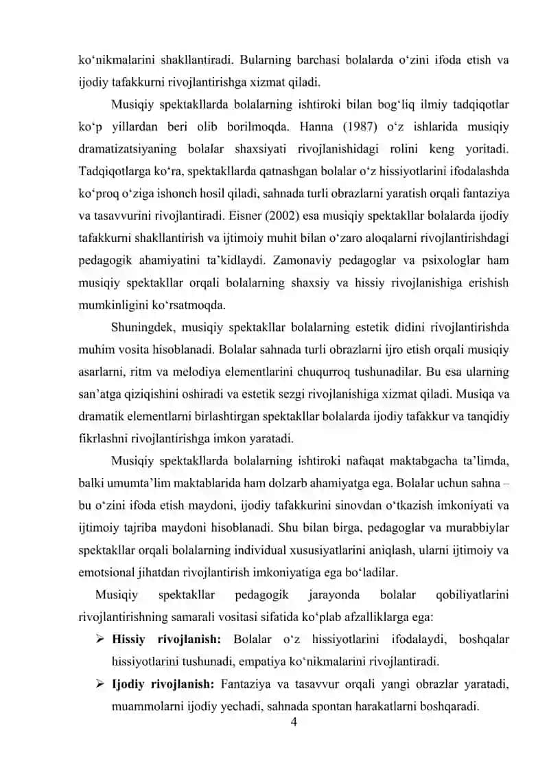 Musiqiy spektakllarda bolalarning ishtiroki 4