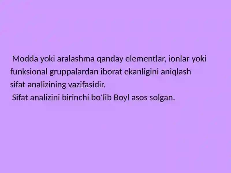 Sifat analizining sistemalari 4