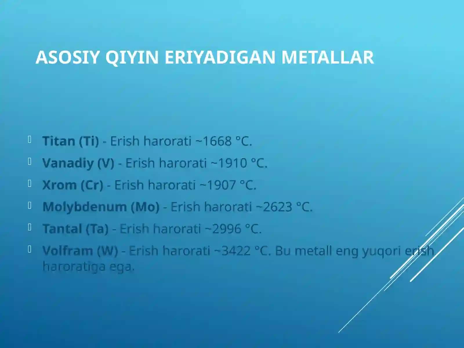 QIYIN ERIYADIGAN METALLAR 4
