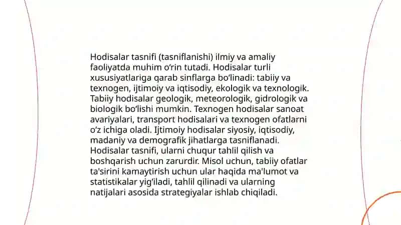 Hodisalar tushunchasi 4