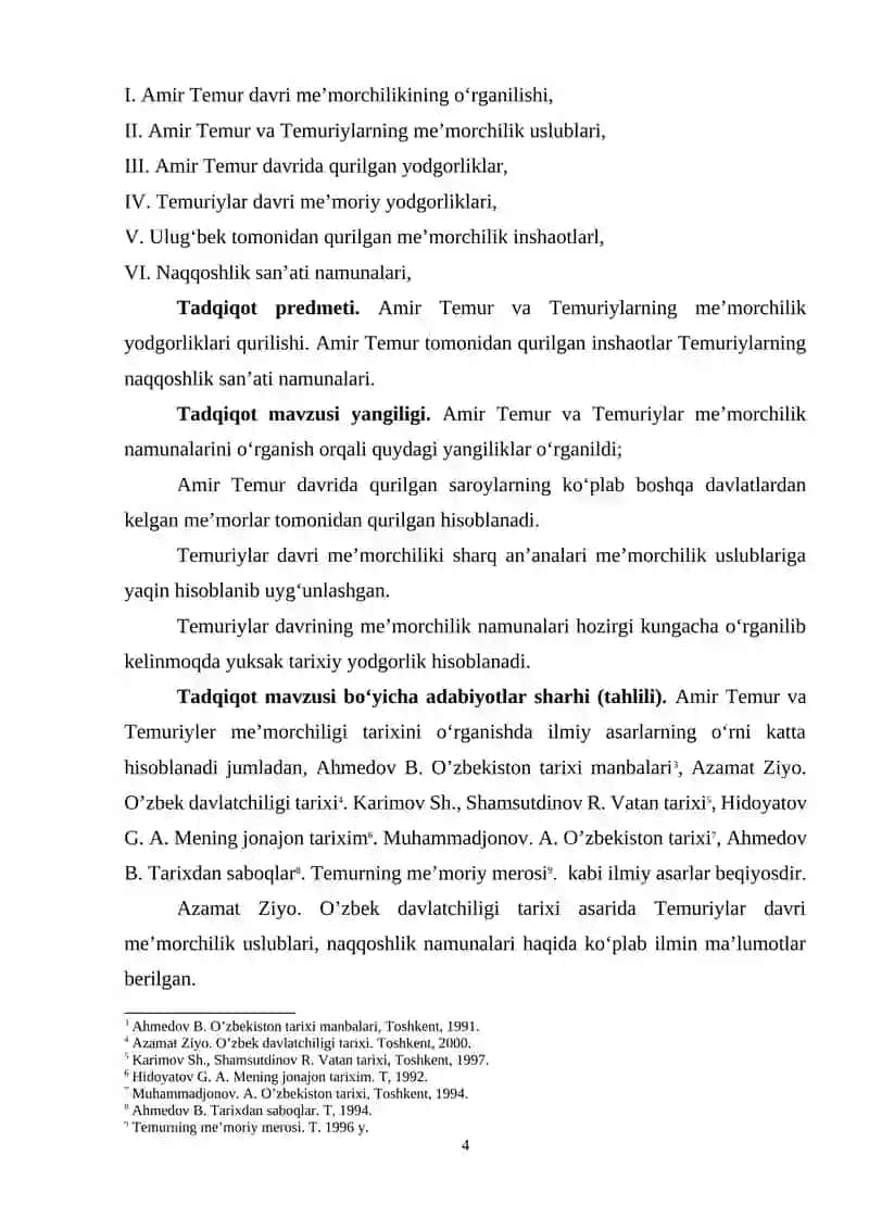 Amir Temur davri me'morchiligi va shaharsozligi 4