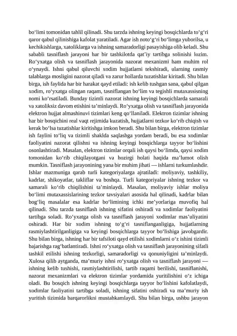 Ma’muriy ish yuritishning dastlabki bosqichlari 4