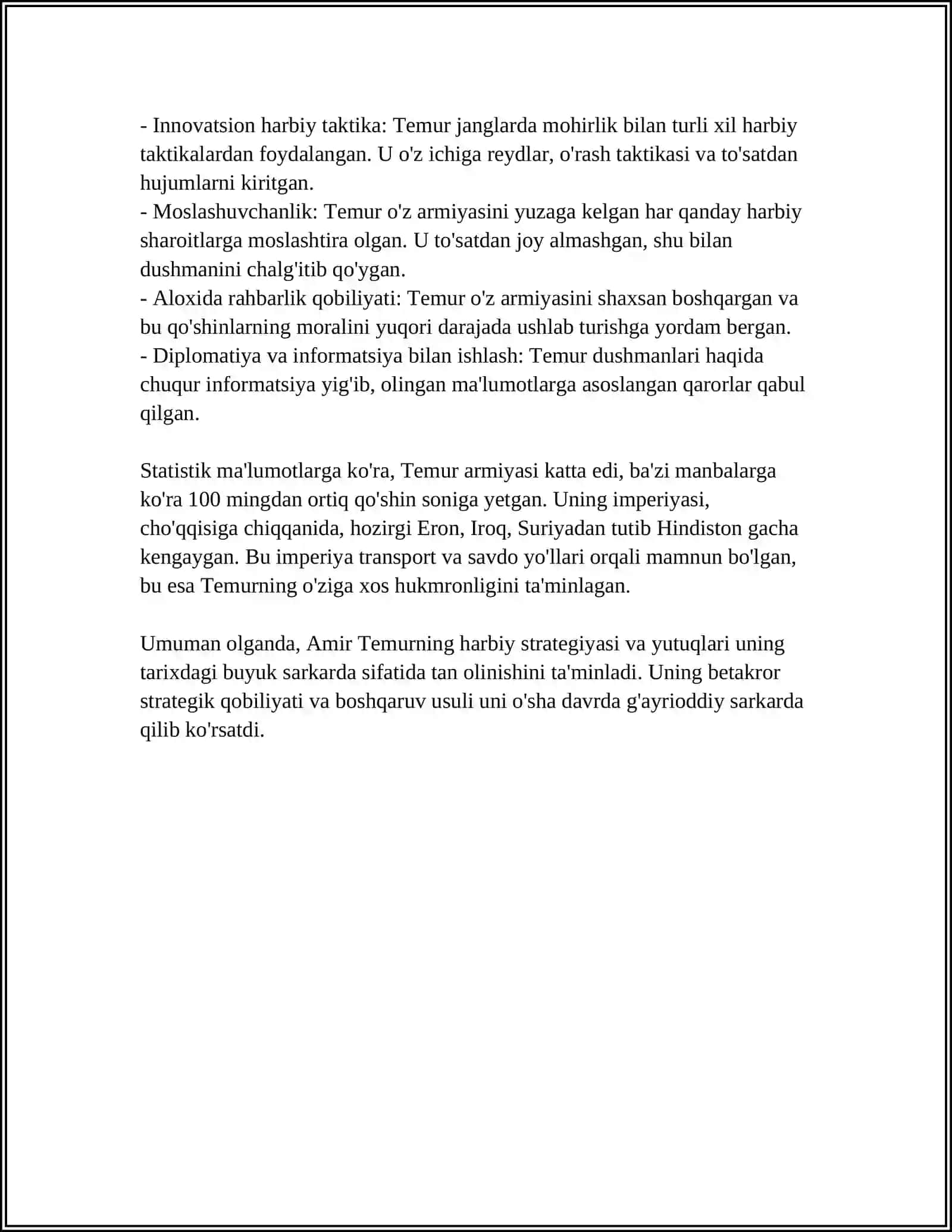 AMIR TEMUR BUYUK SARKARDA 4