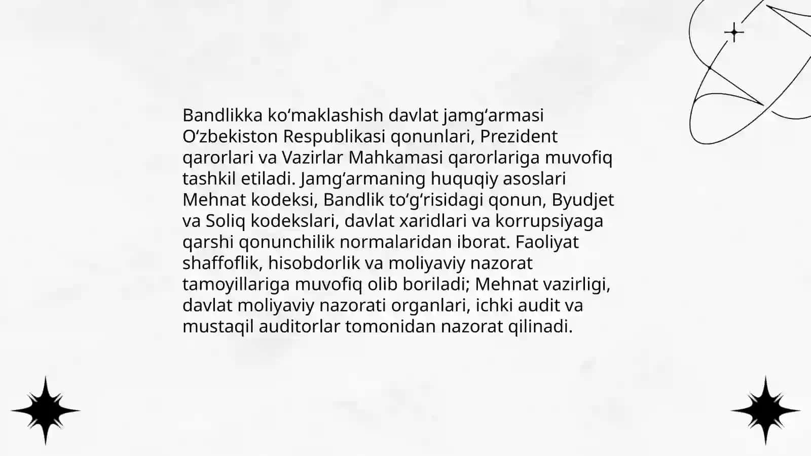 Bandlikka koʻmaklashish davlat jamgʻarmasi 4