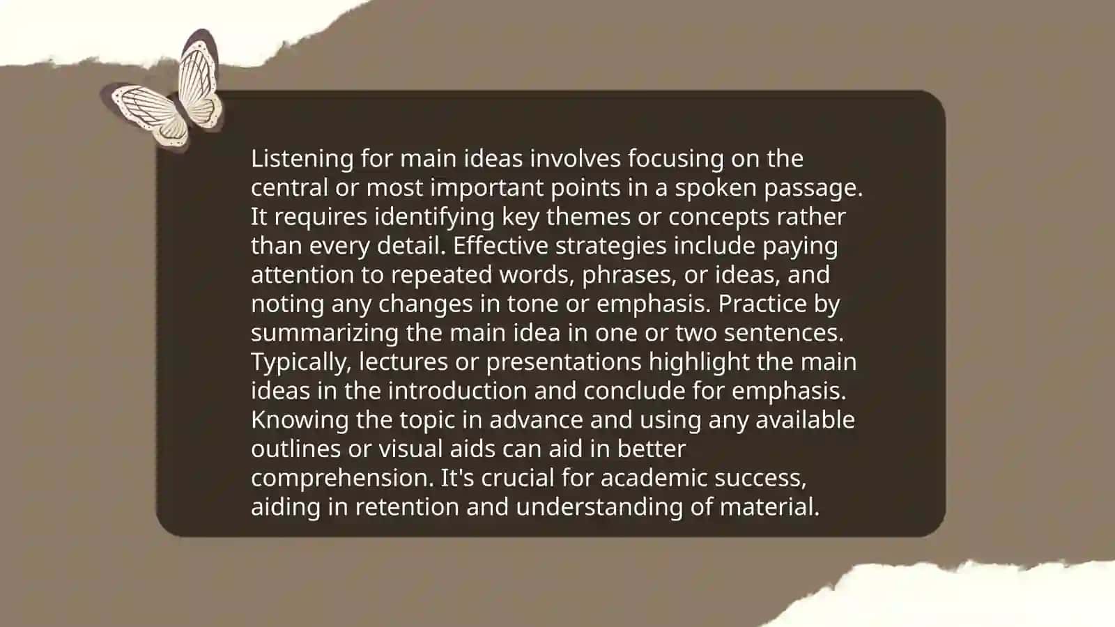 Listening strategy 4
