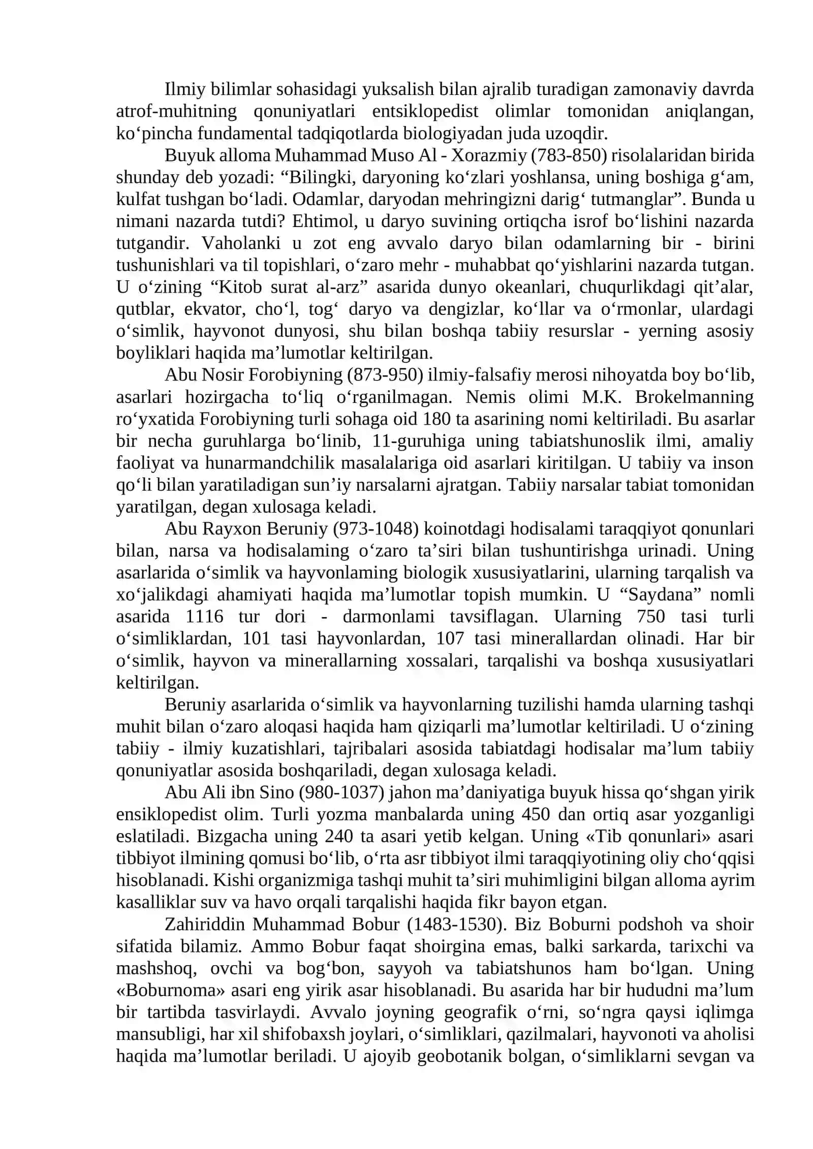 EKOLOGIYA VA TABIATNI MUHOFAZA QILISH 4