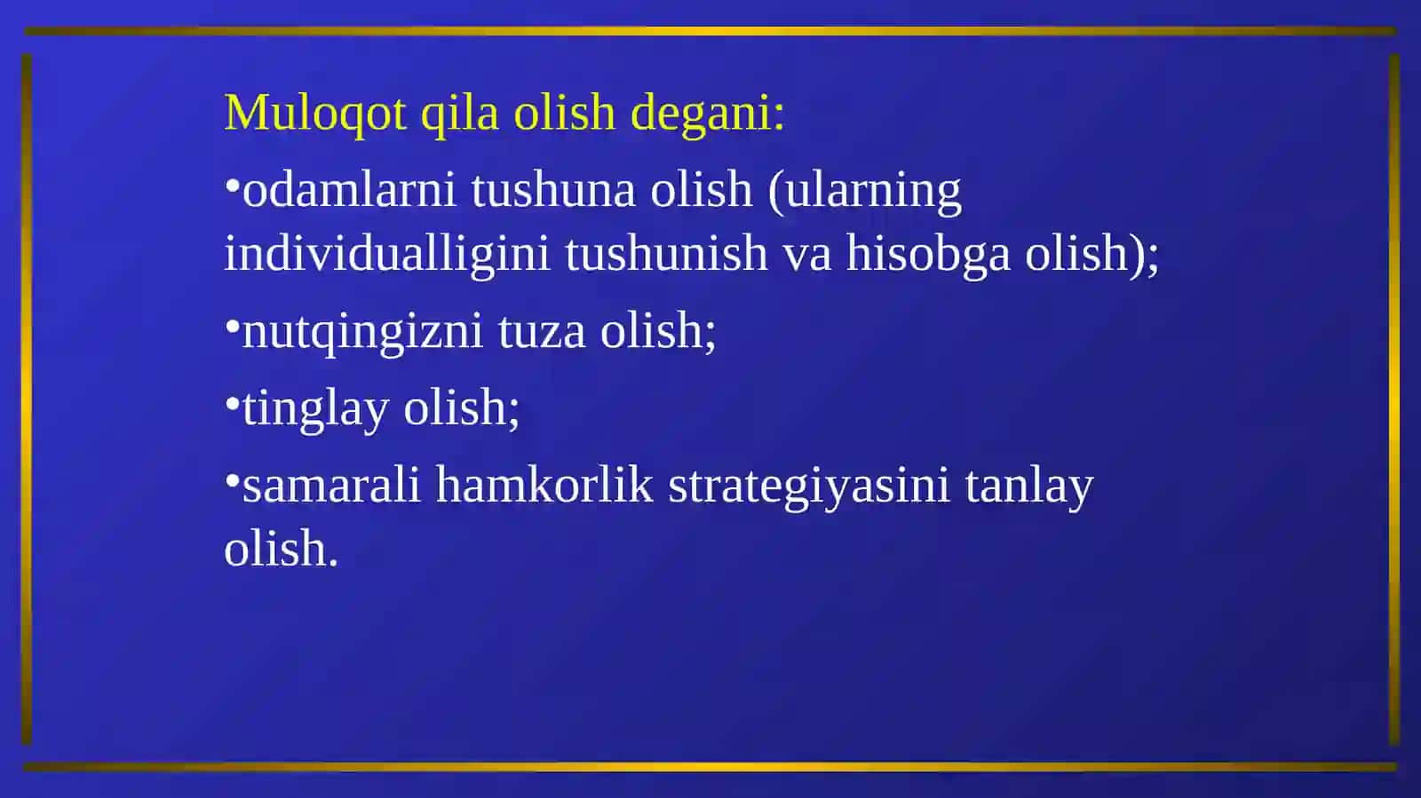 MULOQOT HAQIDA TUSHUNCHA 4