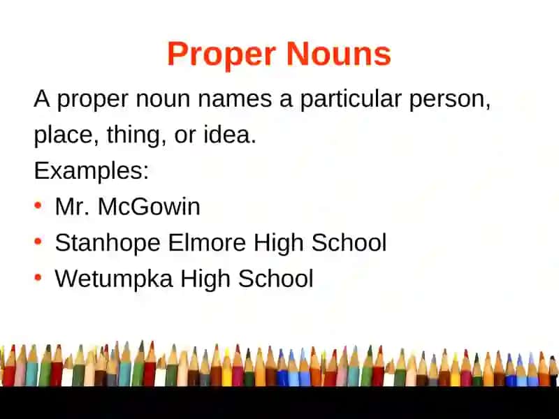 Proper Nouns 4
