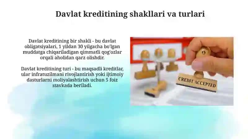 Davlat krediti: mohiyati va zaruriyati 4