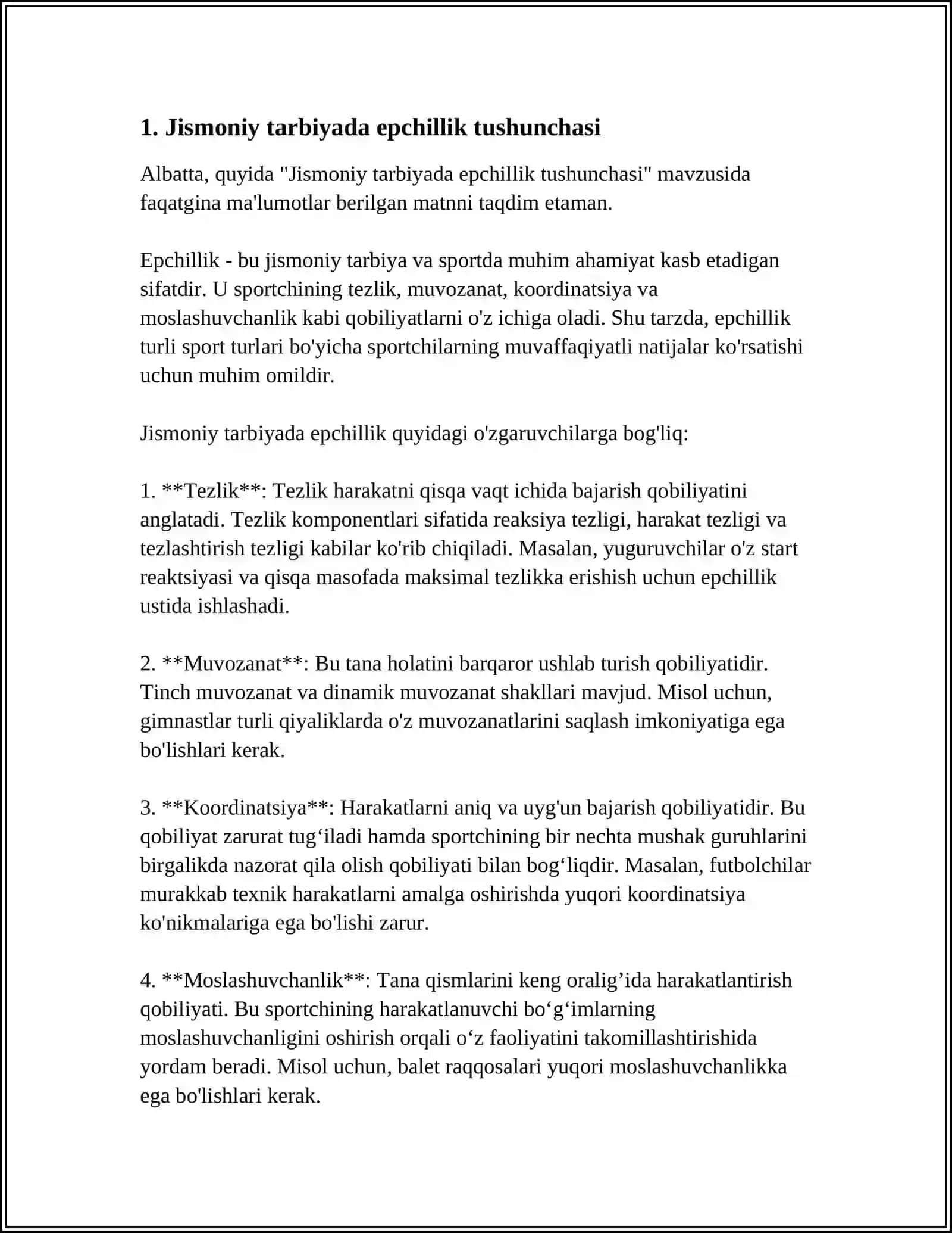 Jismoniy tarbiyada epchillik tushunchasi 4