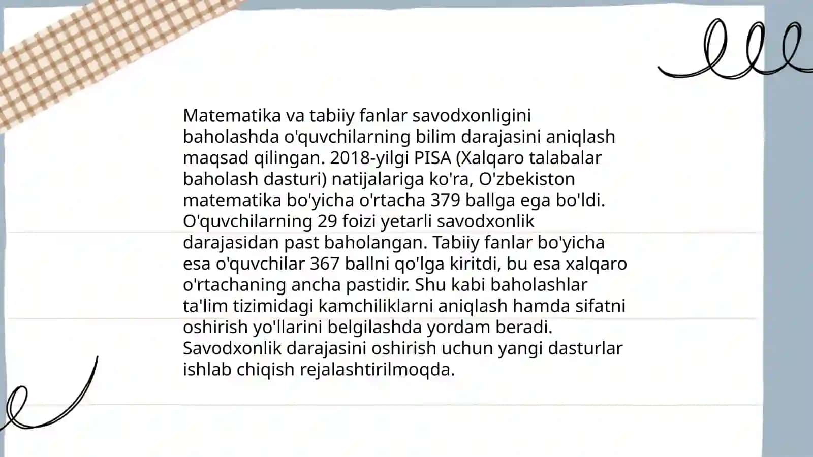 PIRLS xalqaro baxolash dasturi 4