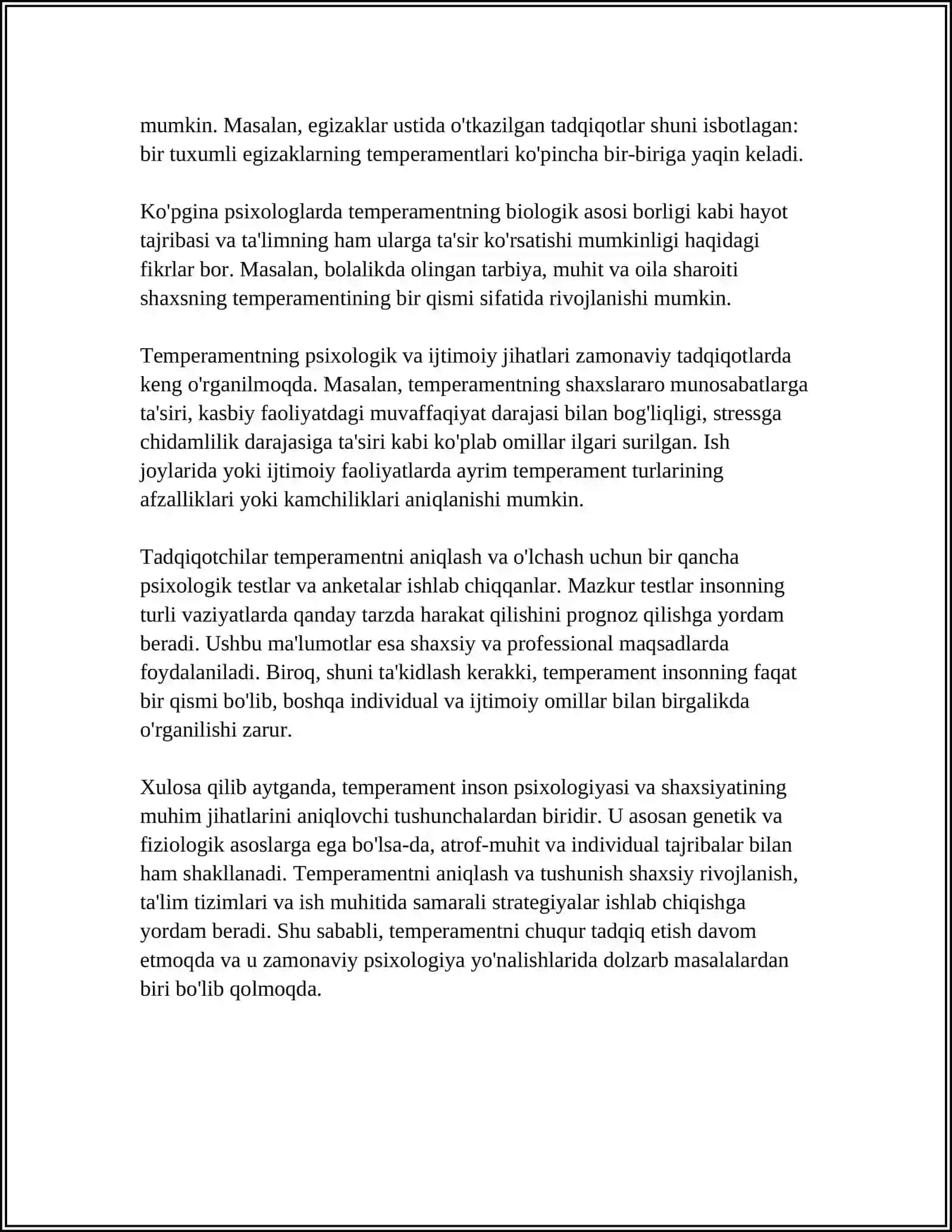 TEMPERAMANT VA UNING NAZARIYALARI 4
