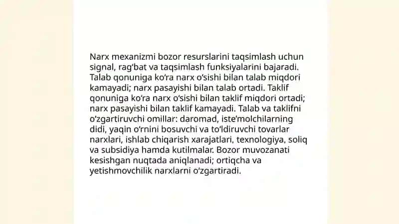 Bozor Iqtisodiyoti 4