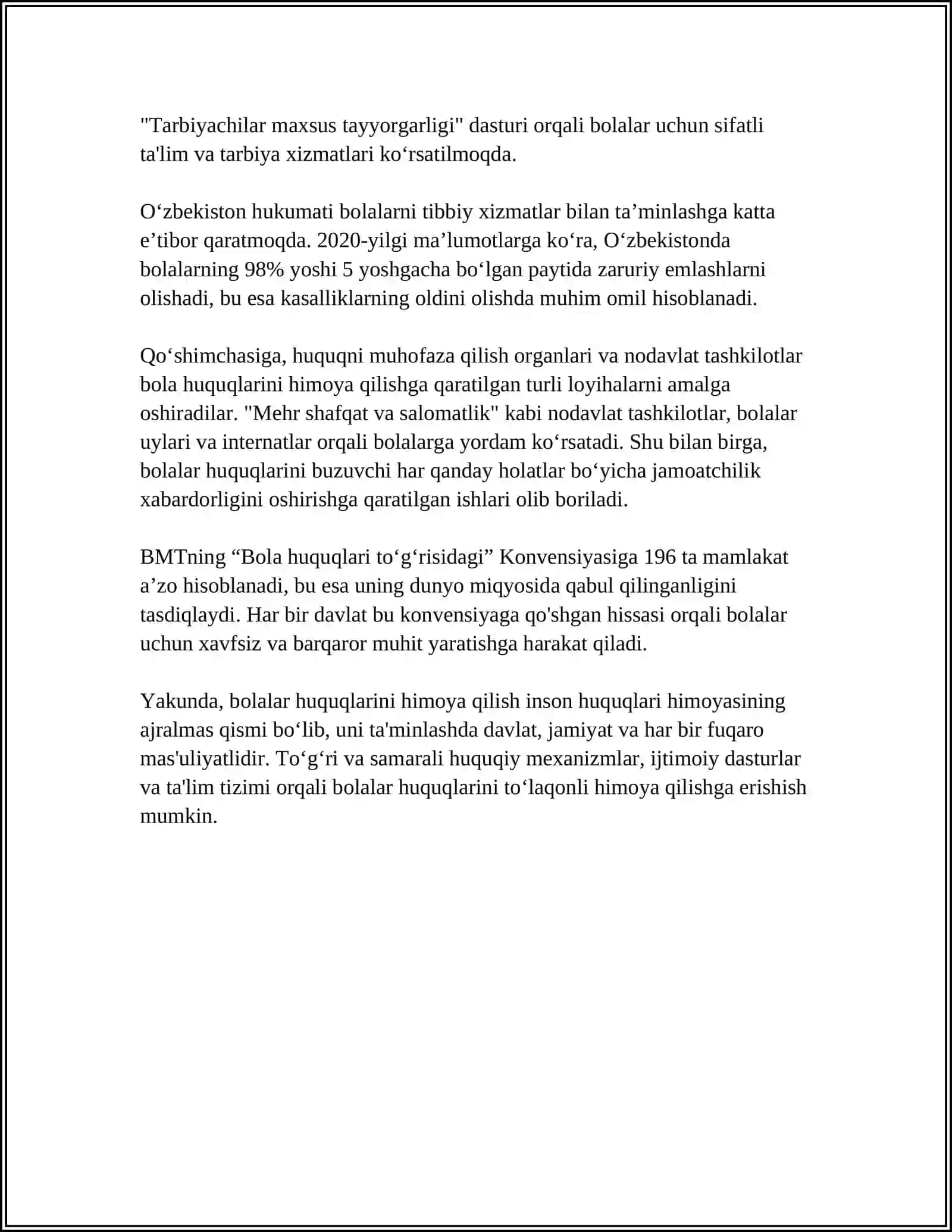 ISTEMOLCHILAR HUQUQLARINING USTUNLIGI 4