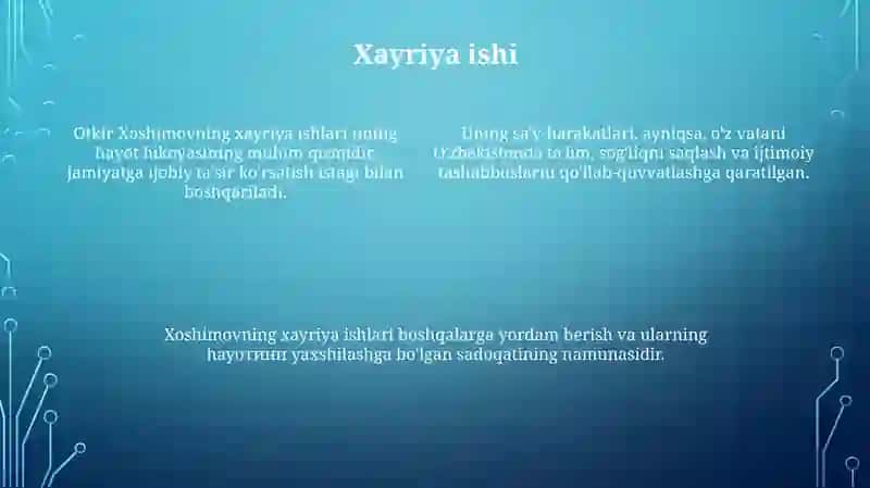 O'tkir hoshimov hayoti tarjimayi holi 4