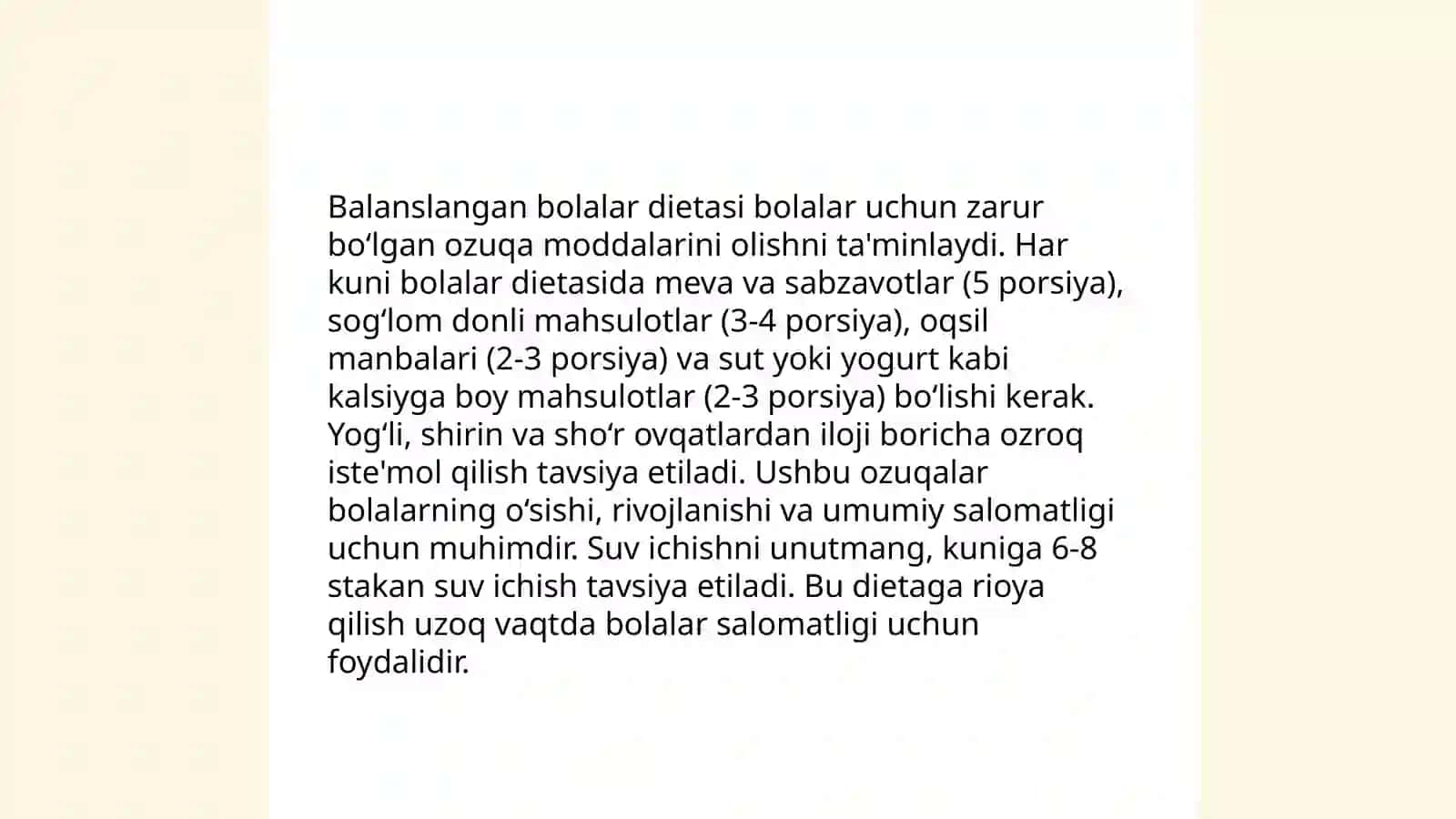 Bolalar ovqatlari 4