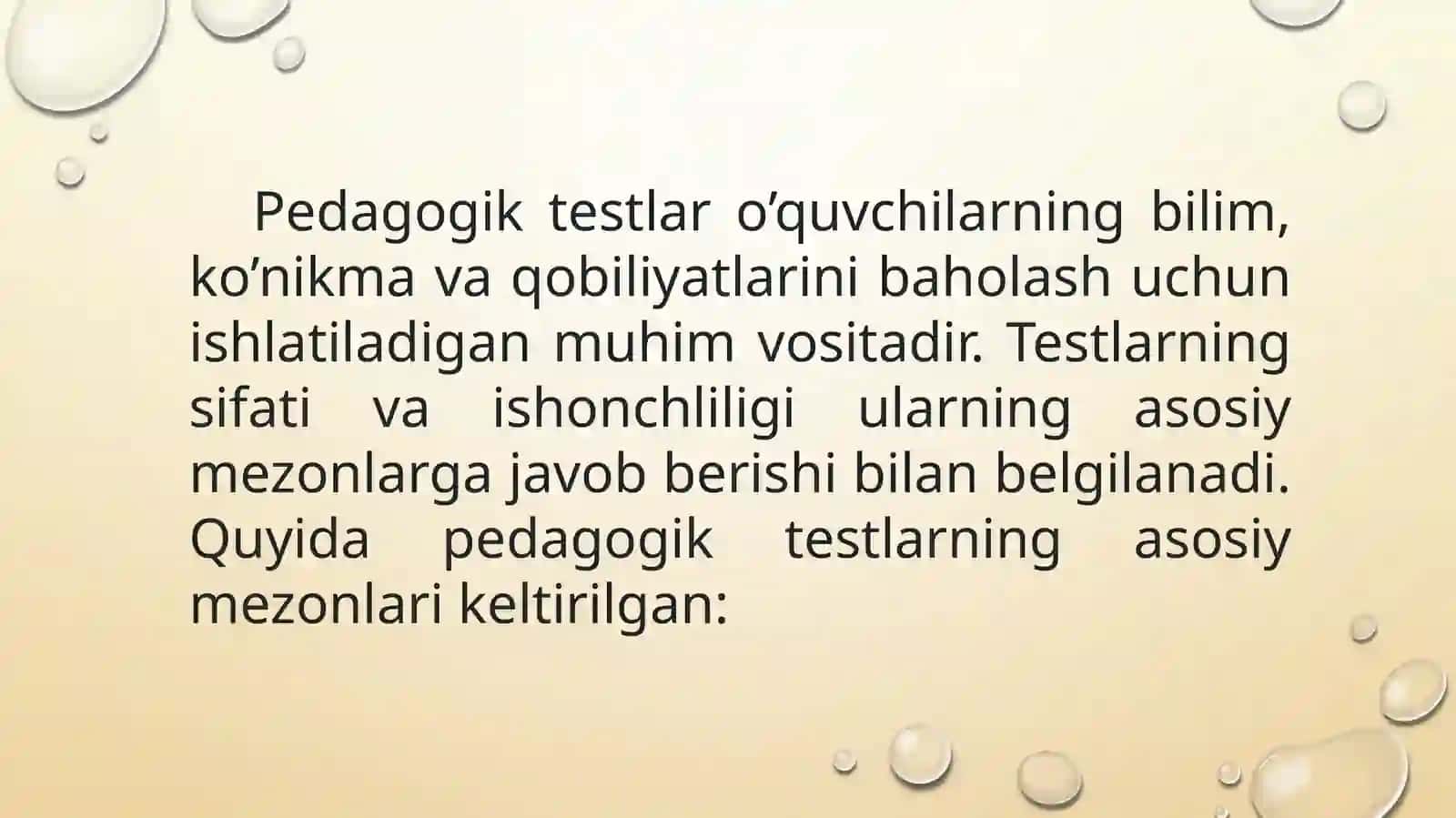 Pedagogik test mezonlari 4
