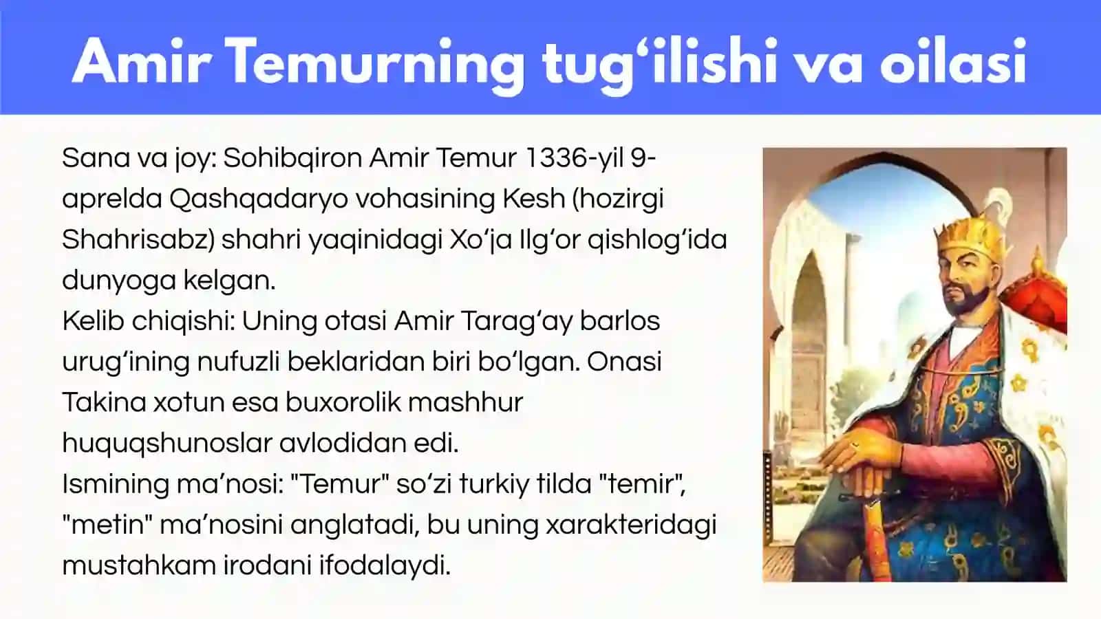 AMIR TEMUR – BUYUK DAVLAT ARBOBI VA SARKARDA 4