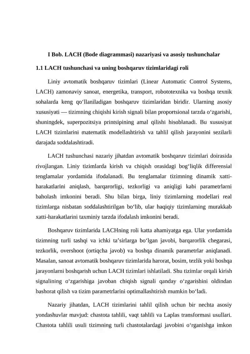 LACH (Bode diagrammasi) 4