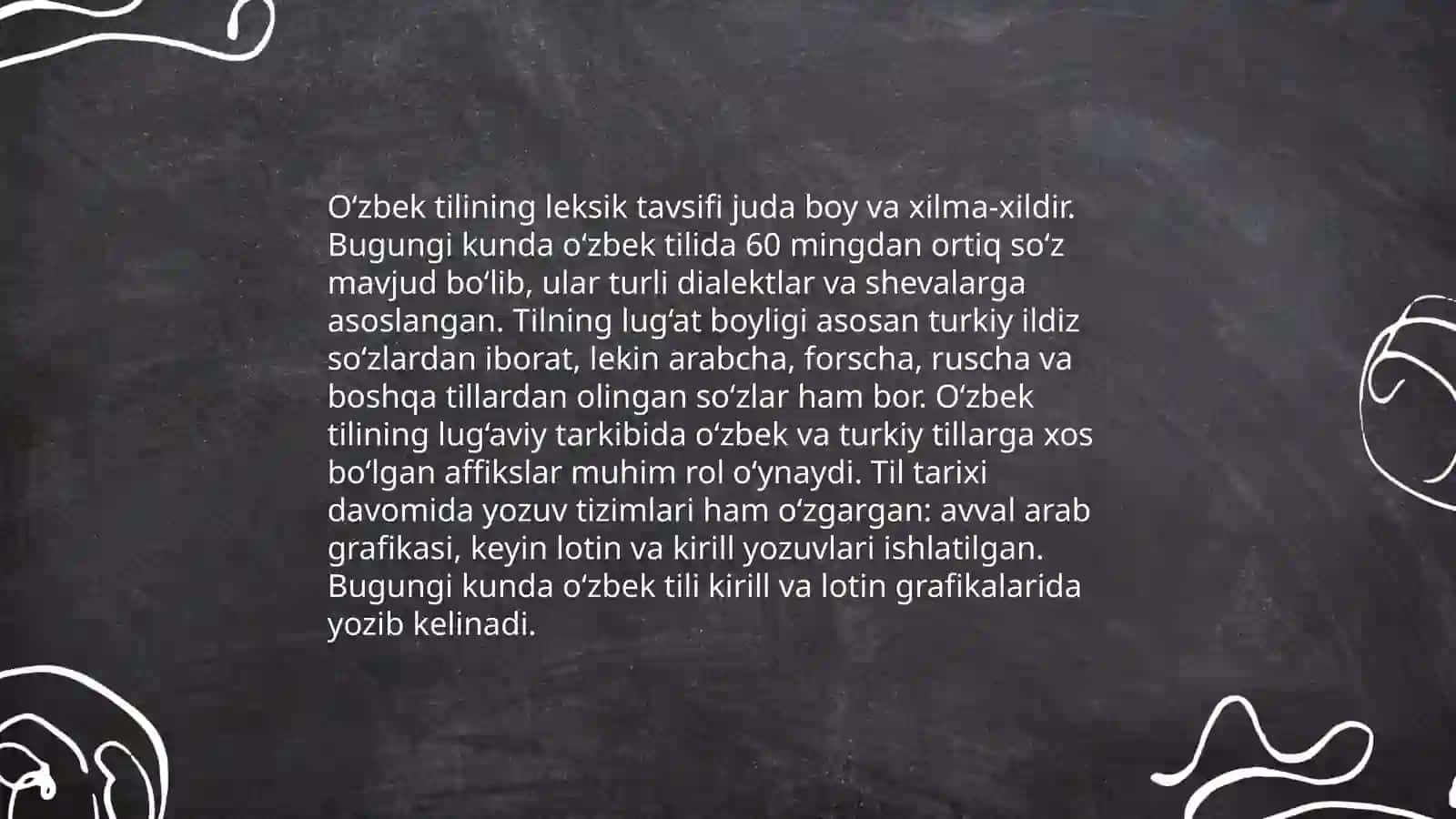Oʻzbek tili leksiyasini boish manbalari 4