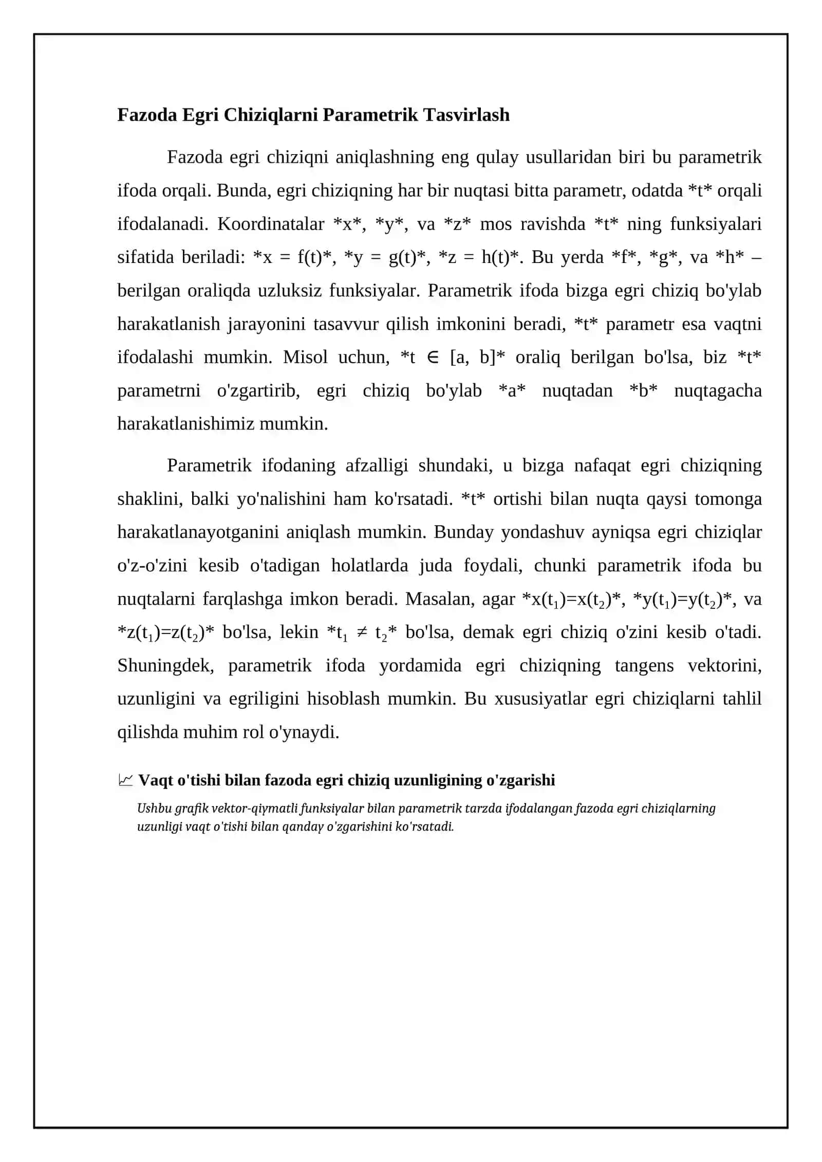 Fazoda egri chiziqlar 4