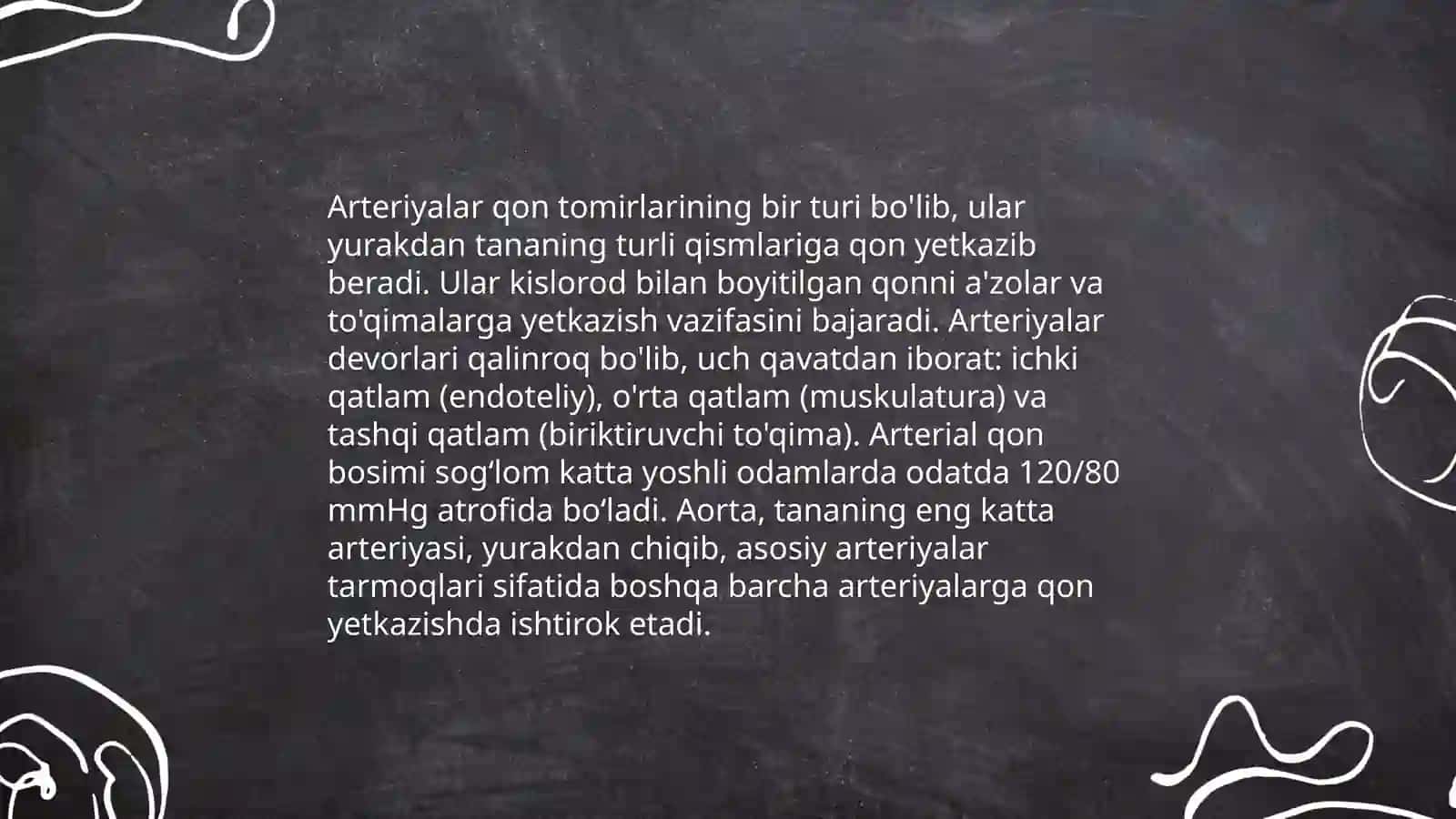 Arteriyalarning tarqalish qonuniyatlari 4