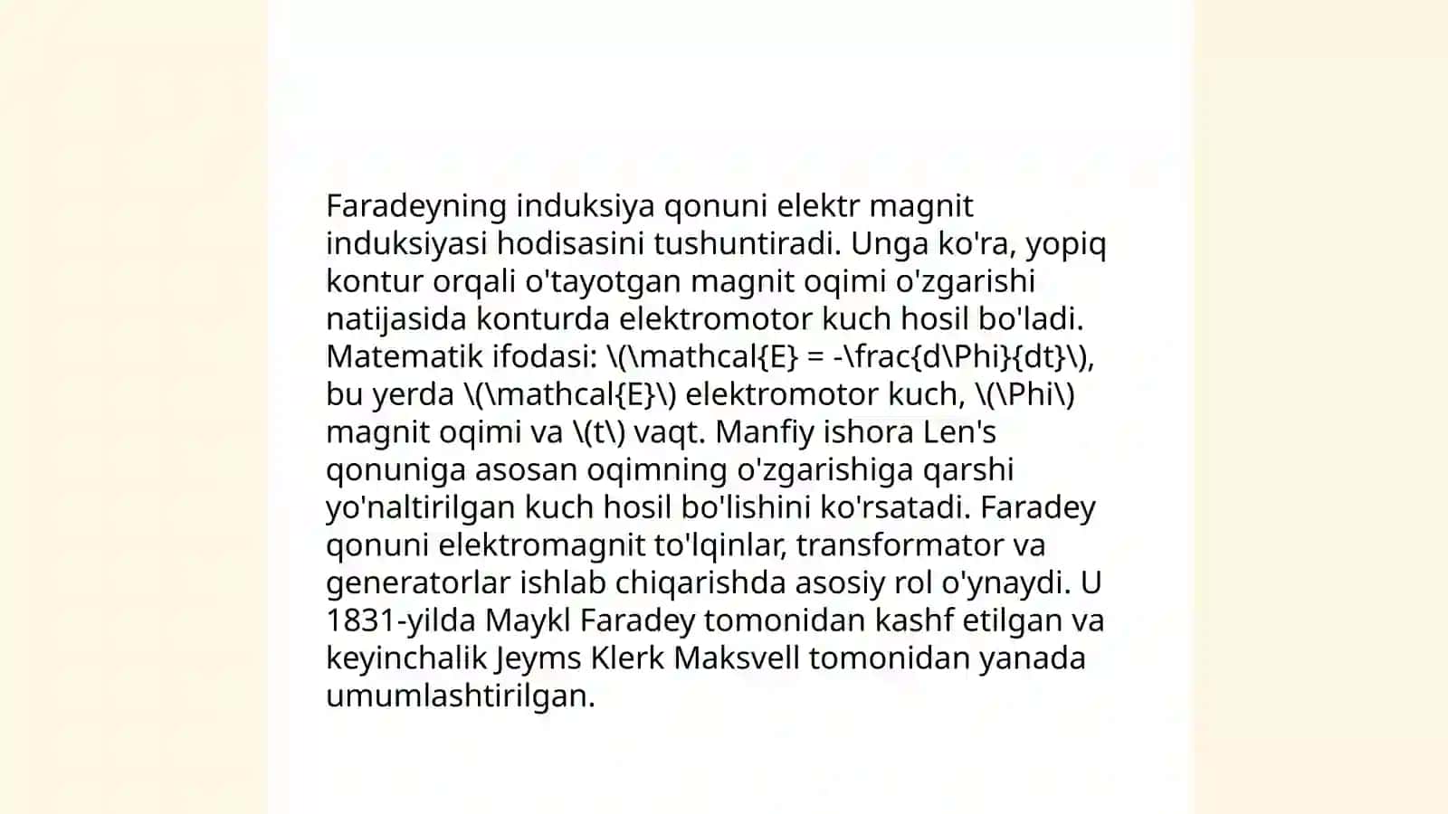 Elektromagnit induksiya qonuni 4