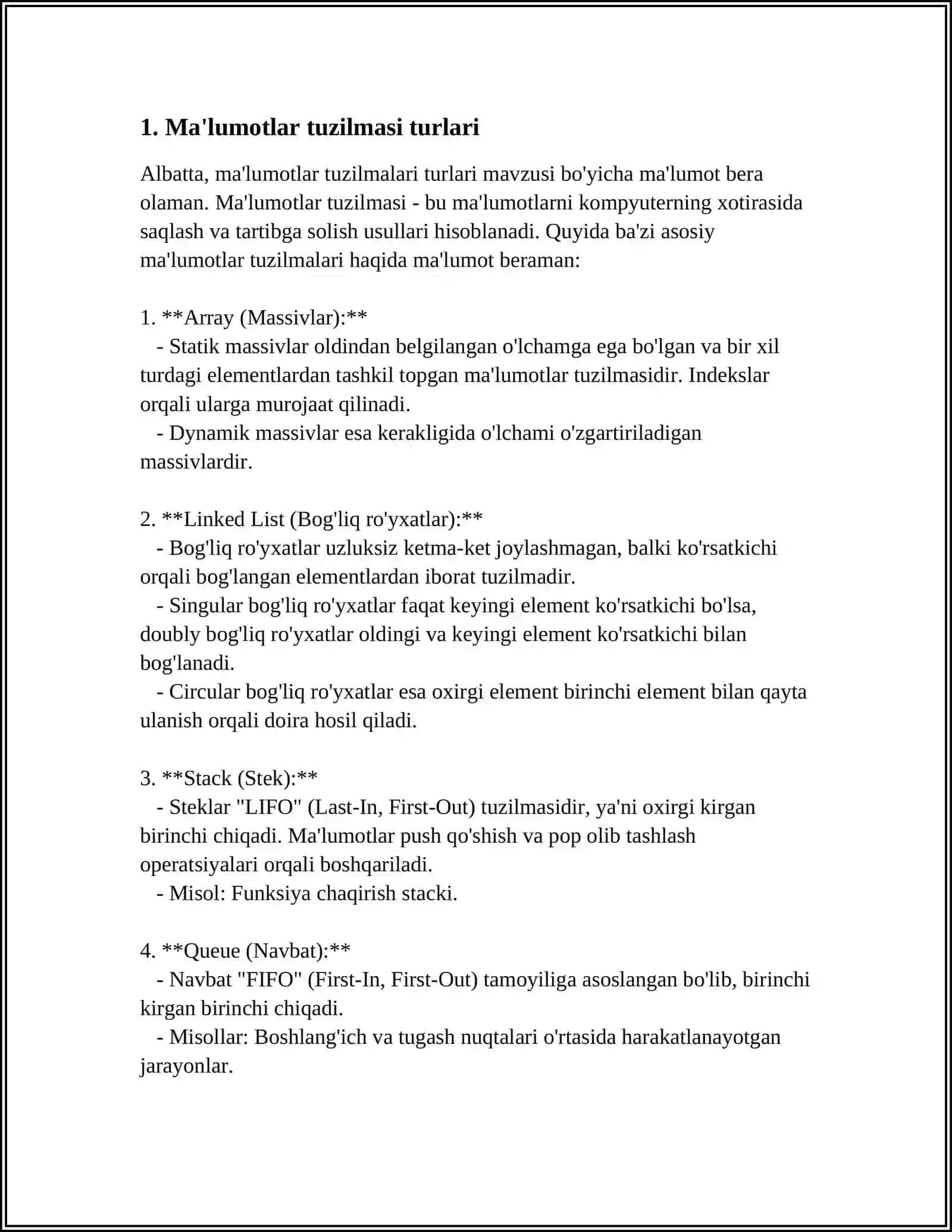 MALUMOTLAR TUZILMASI 4