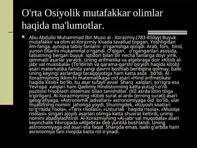 O'zbekiston tarixi (ilk davrlardan XII asgacha aslargacha) 4