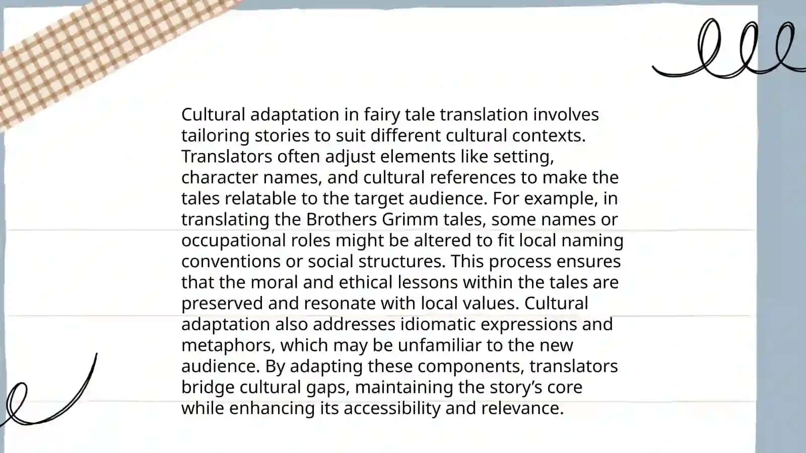 Translation of Fairy Tales 4
