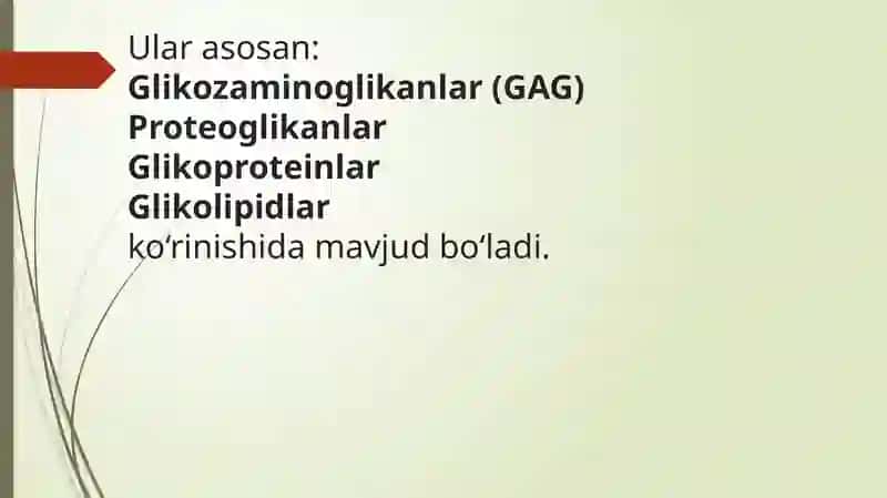 Geteropolisaxaridlarni ontogenez va kasalliklarda o’zgarishi 4