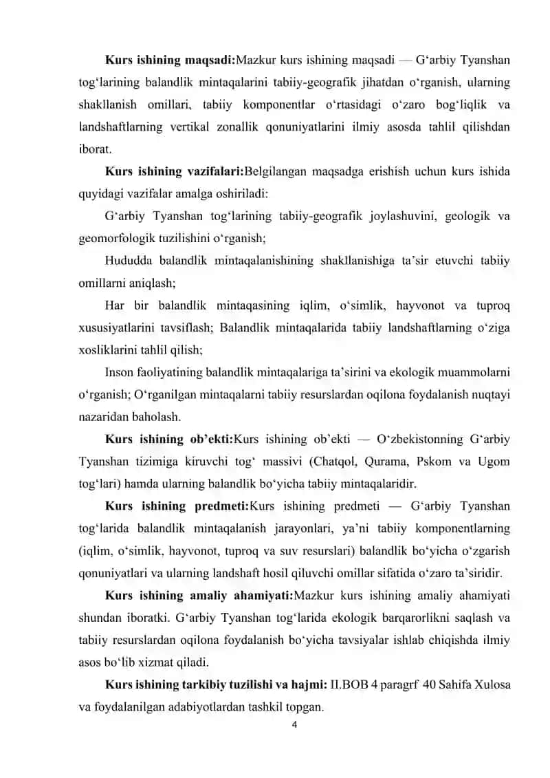 G'ARBIY TYANSHAN TOG'LARINING BALANDLIK MINTAQALARI 4